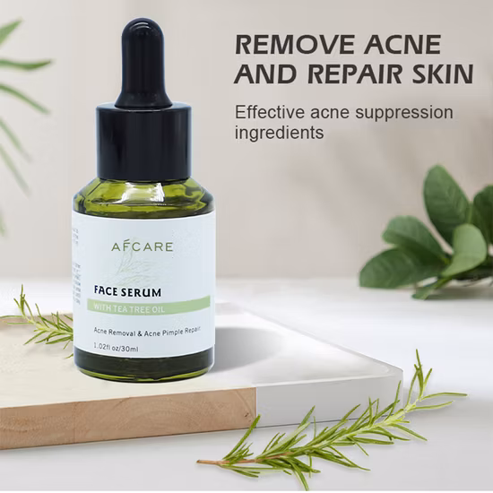 개인 상표 한국 미백 유기농 그린 안티 여드름 크림 티트리 스킨케어 세트